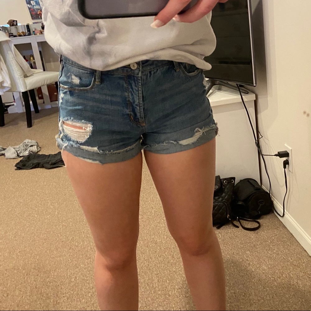denim shorts